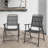 Black- [Instant Setup] 2-Piece Folding Chair, No Assembly Required, 350lb Capacity, Rust-Resistant & Stain-Proof for Balcony/Garde