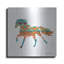 Art mural en métal luxueux «Southwestern Vibes 4» par Farida Zaman, 12 po x 12 po-363684010