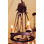 Lustre spectaculaire en roue de chariot 5 lumières Lakeshore