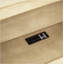 Lit de jour simple avec deux tiroirs de rangement, armoires de rangement et ports USB