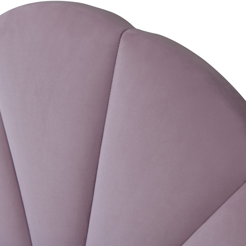 Tête de lit plateforme capitonnée Deeb, Simple, Velours mauve / mauve