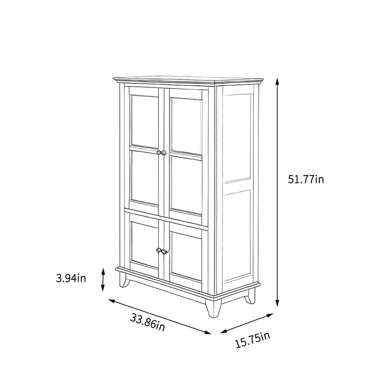 Armoire de rangement simple pour le salon