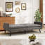 Modern Upholstered Living Room Set With Wooden Legs & Convertible Backrest-122447313-122447314