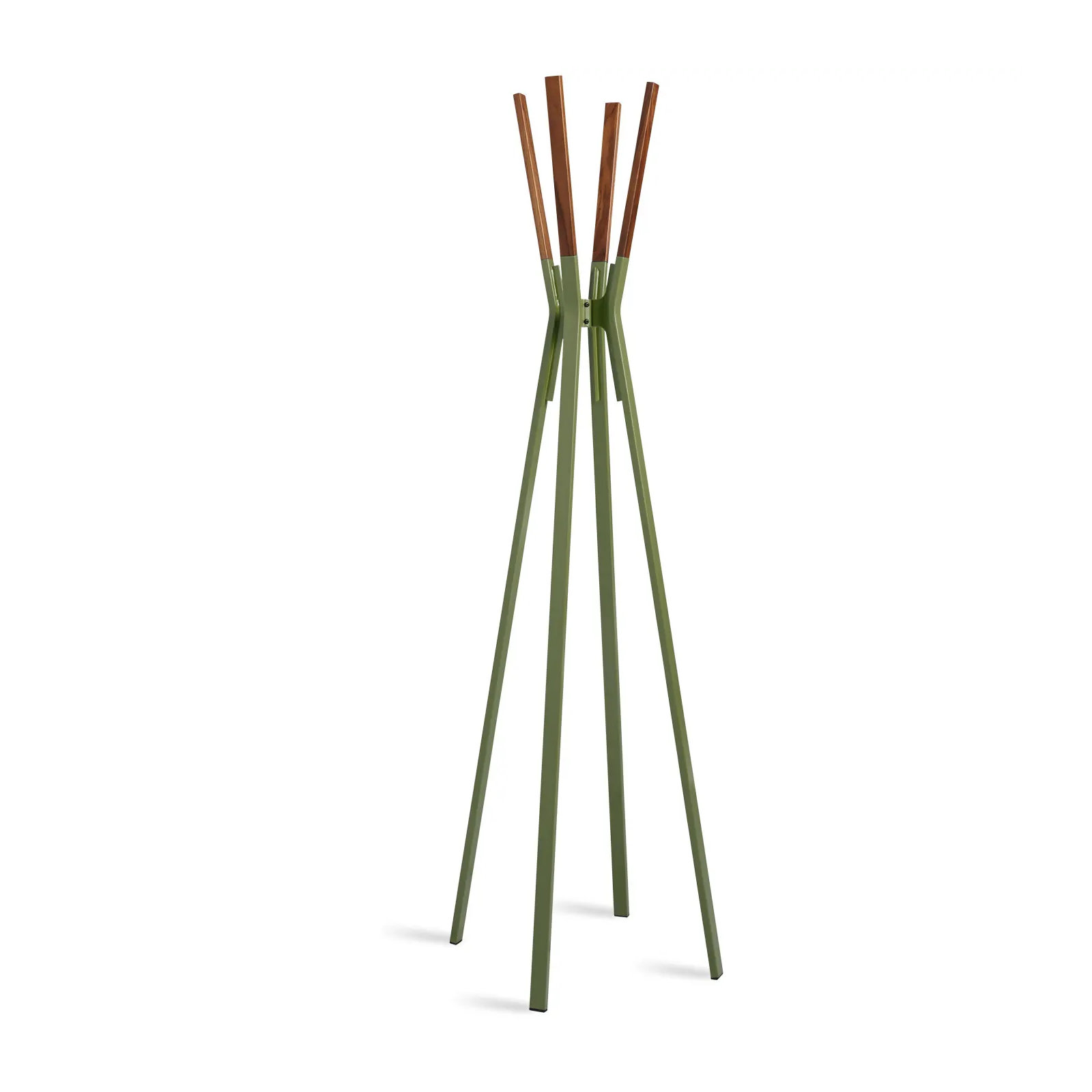 Splash Freestanding Steel Coat Rack, Olive