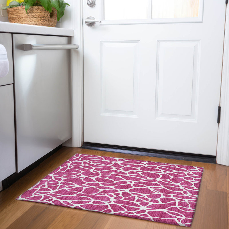 Premium Machine Washable Braylen AMF1024 Geometric Rug, Rectangle 1'8" x 2'6"