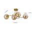 Sputnik Modern Linear Semi Flush Mount
