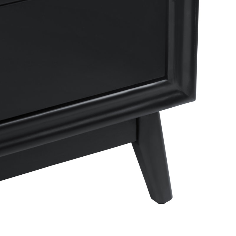 Commode d'appoint 3 tiroirs, Noir