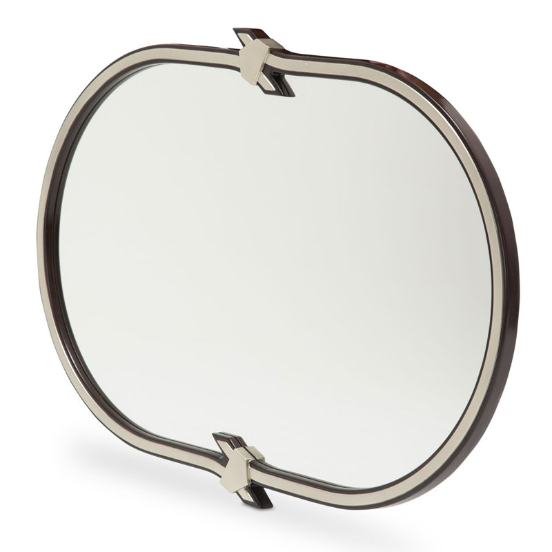 Paris Chic Wood Novelty Wall Mirror