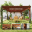 Pergola d'extérieur 12 pi x 20 pi Outsunny-98232440-98232437