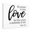 Love For Love Peter 4:8 - Wrapped Canvas Print-1339713173