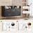 47" Dresser with LED Lights & Charging Station, 5-Drawer Wood Storage Cabinet for Bedroom-162814761