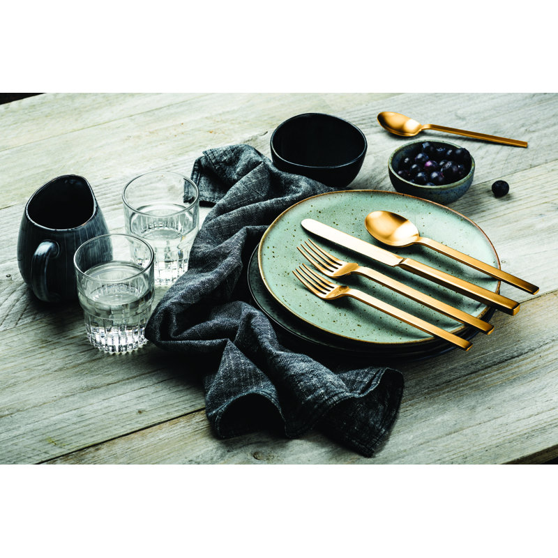 STILE By PININARINA 20 - Piece Stainless Steel Flatware Set - Service for 4, Ice Silver