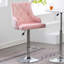 Swivel Upholstered Adjustable Height Counter Stool with Metal Frame-880251769-880251771