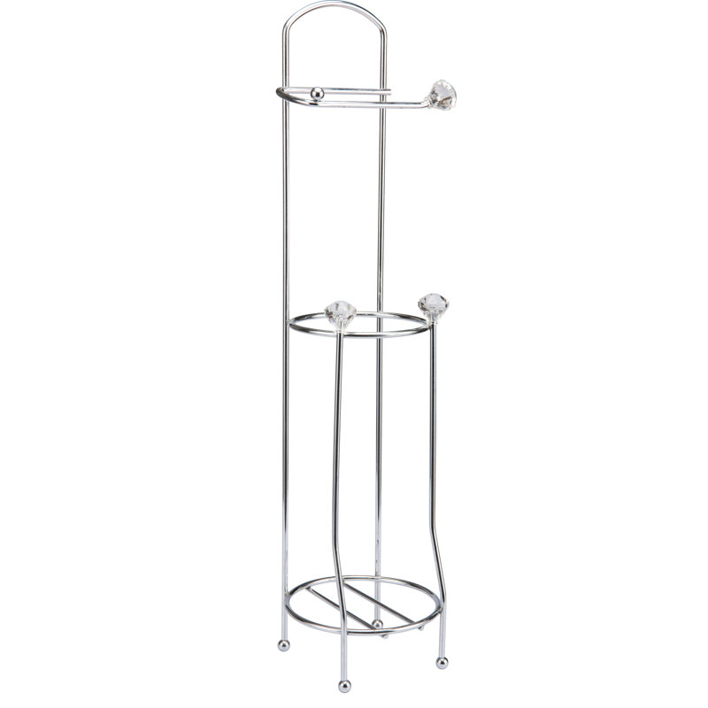 Free Standing Toilet Paper Holder, Chrome