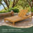 4-Position Adjustable Outdoor Chaise Lounge with Weather Resistant Durable Construction, 600 LBS High Weight Capacity, Ergonomic Slatted Design, Solid Hardwood Frame, Built-In Side Surface
