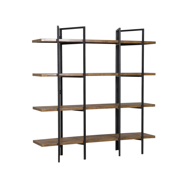 Akshay 165 cm H x 160 cm W Steel Bookcase