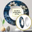 Miroir mural rond en aluminium Buchtel