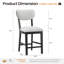 Tabouret de bar rembourré en bois massif-1938160293