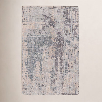 Endicott Gray Beige Hand-Tufted Abstract Rug