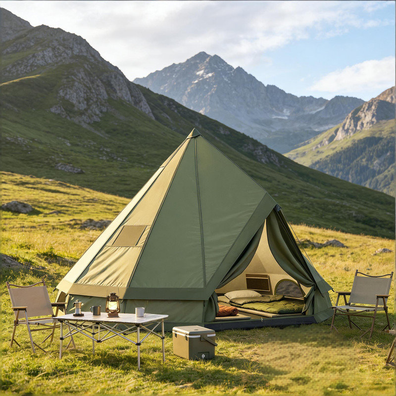 Tente de camping extérieure imperméable, tente tipi, tente de camping extérieure