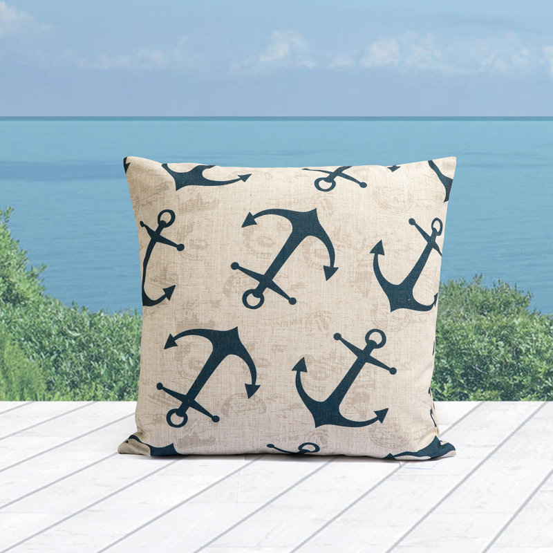 SUMMERSIDE Linen Throw Pillow, Feathers
