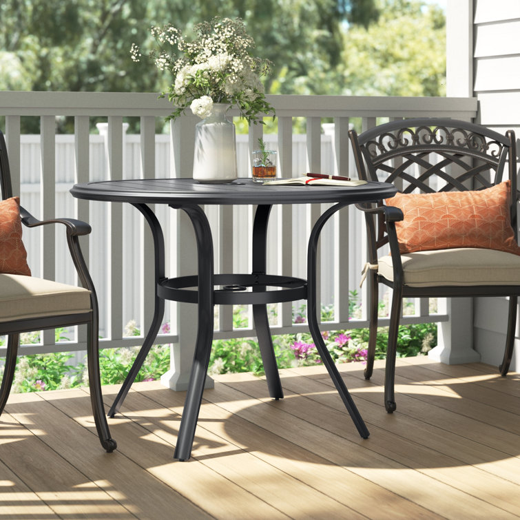 Alyah Round Steel Outdoor Dining Table