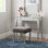 Ensemble de coiffeuse avec miroir et tabouret rembourré assorti Daughtry