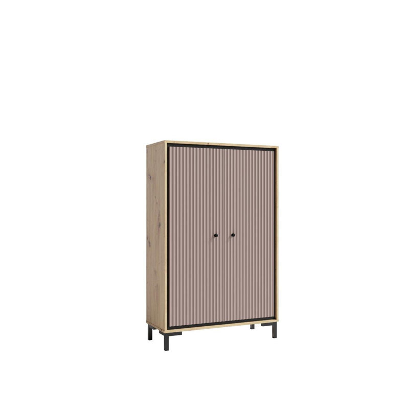 Chatou Highboard Cabinet in Green 89cm, Pink