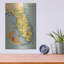  «Florida Post card 6» par Wild Apple Portfolio, art mural en métal, 12 po x 16 po-449657465