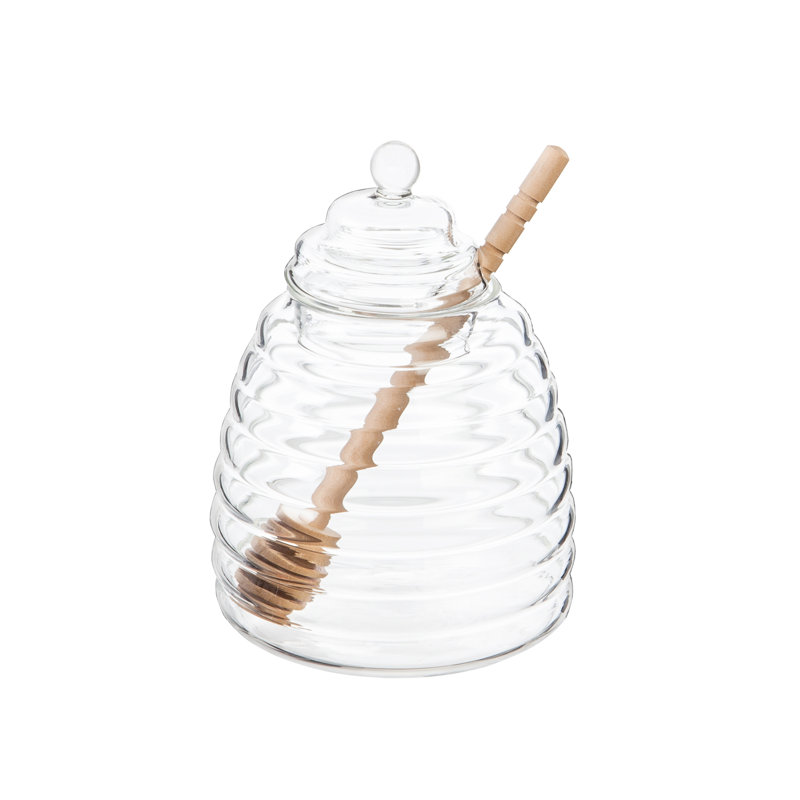 Pot de cuisine en verre avec pot en bois 14 qt