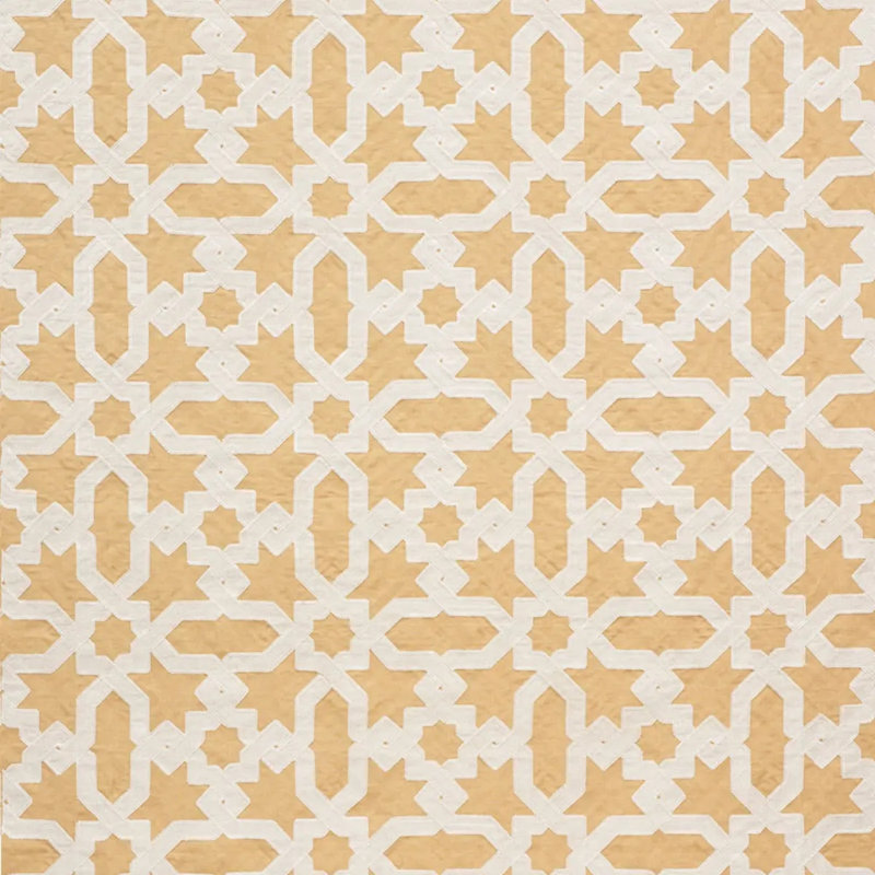 Tissu de broderie Cordoba, Ocre