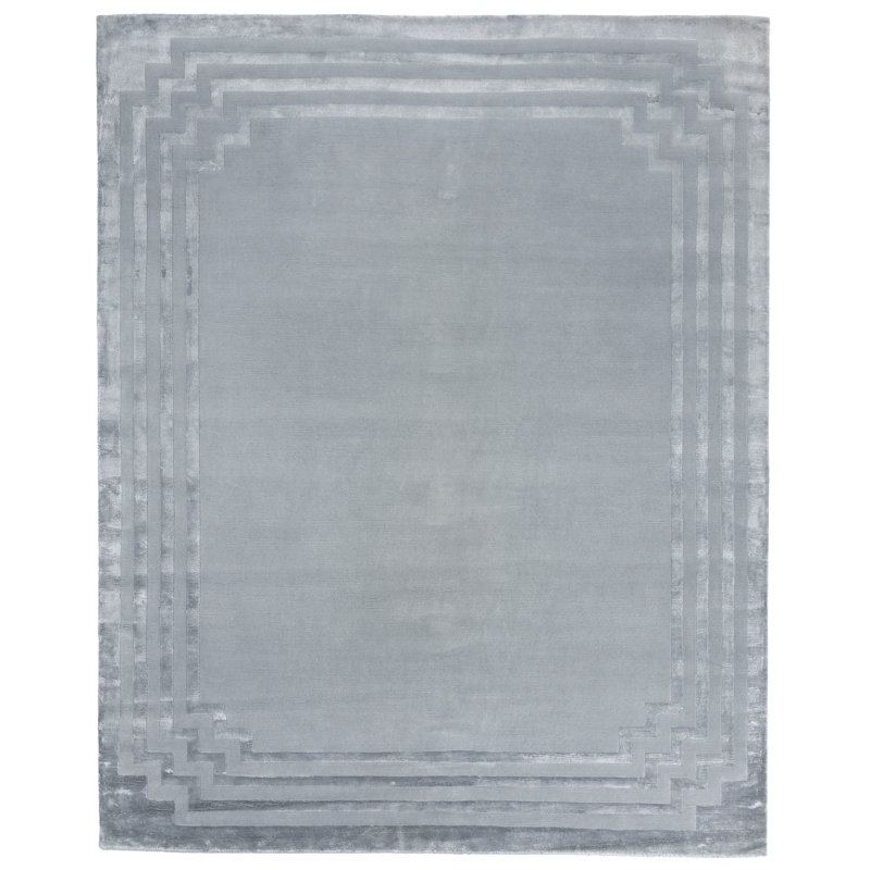 Vero Geometric Area Rug, Rectangle 6' x 9', Blue/Aqua