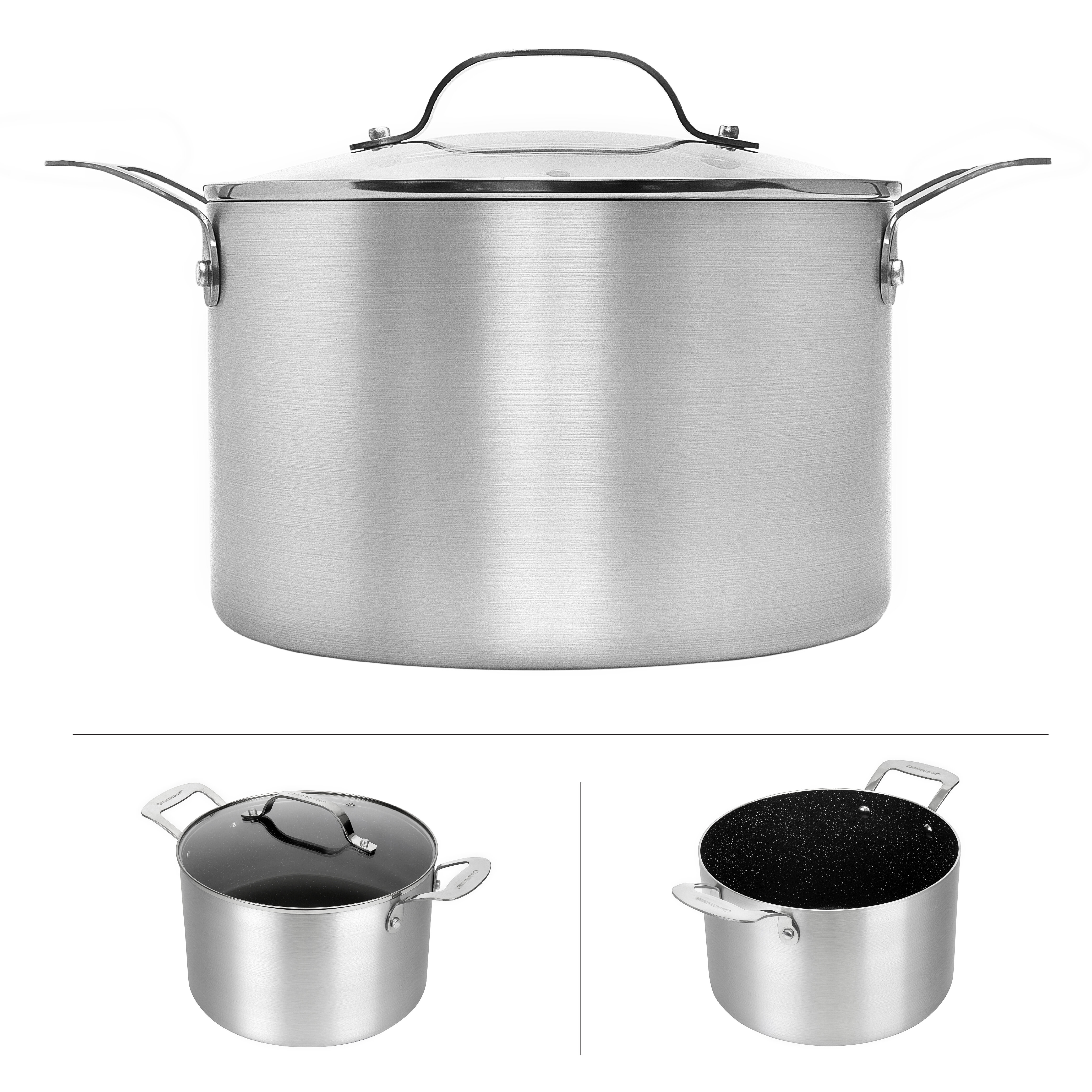 Cooks Standard 7-Quart Classic Stainless Steel Dutch Oven Casserole Stockpot with Lid