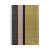 Hand Tufted Wool Striped Area Rug in Retro
