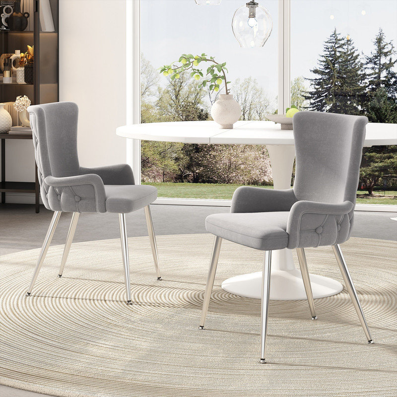 Velvet Upholstered Dining Chair