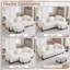 Canapé rembourré 87 po avec repose-pieds Sherpa-1625176513
