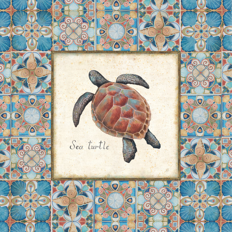 Oceanography Framed II V by Daphne Brissonnet - Wrapped Canvas Print, 30cm H x 30cm W