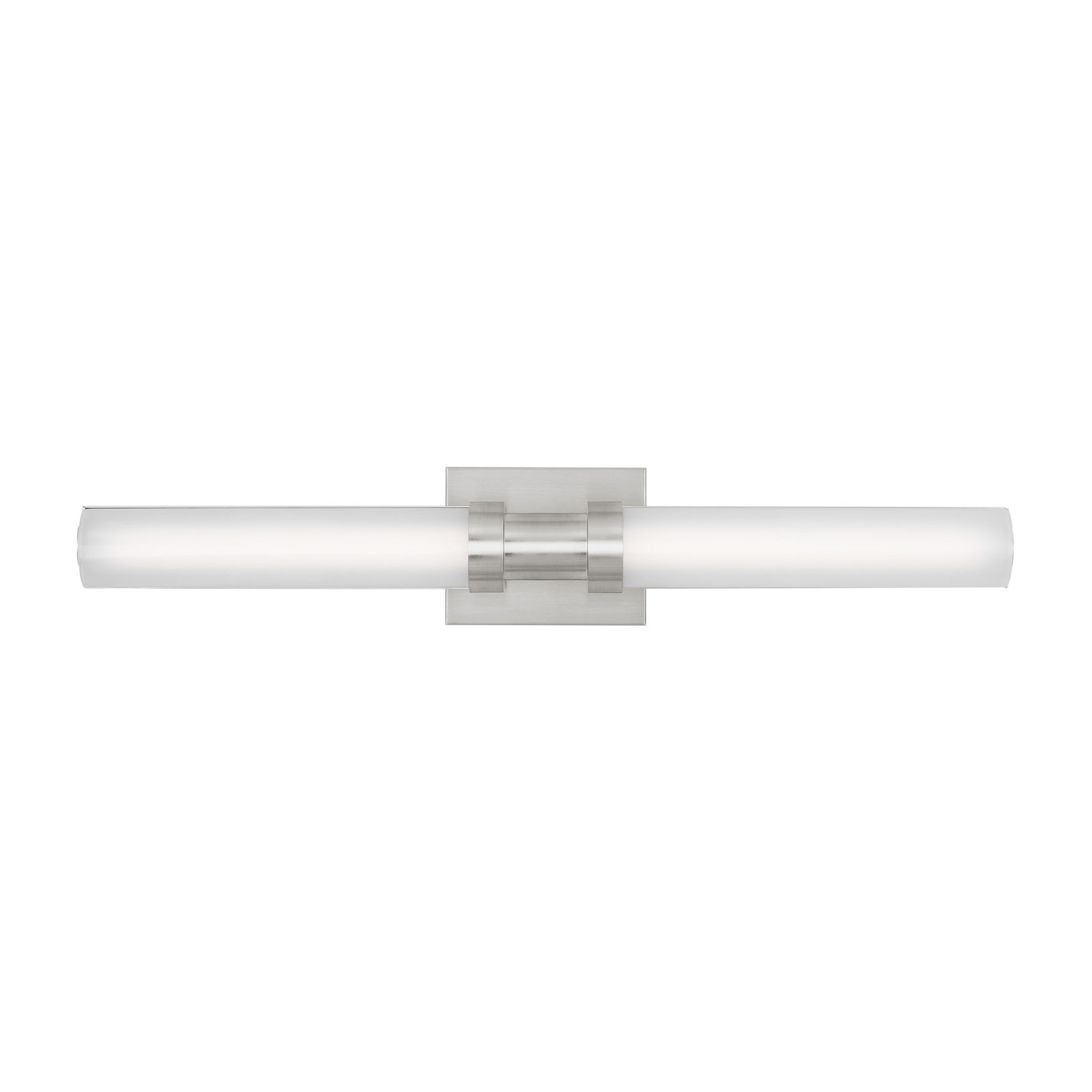 Kelan Single Frosted Dimmable LED Vanity Light, Brushed Nickel, 26.75"H x 4.75"W x 4.5"D, 20W