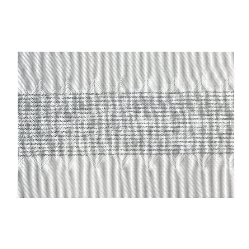 Vinyl Geometric Rectangle Placemat, Silver