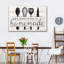 «Happiness Is Hommade Kitchen Tools», reproduction sur toile-124926144