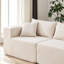 Velours côtelé beige modulaire - facile à déplacer, pour le salon, la chambre à coucher, un appartement de luxe sans assemblage, la chambre d'amis-121117707