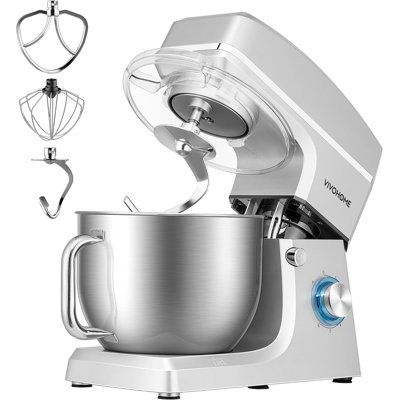Vivohome 6 Speed 7.5 Qt. Stand Mixer with Mixer Accessory