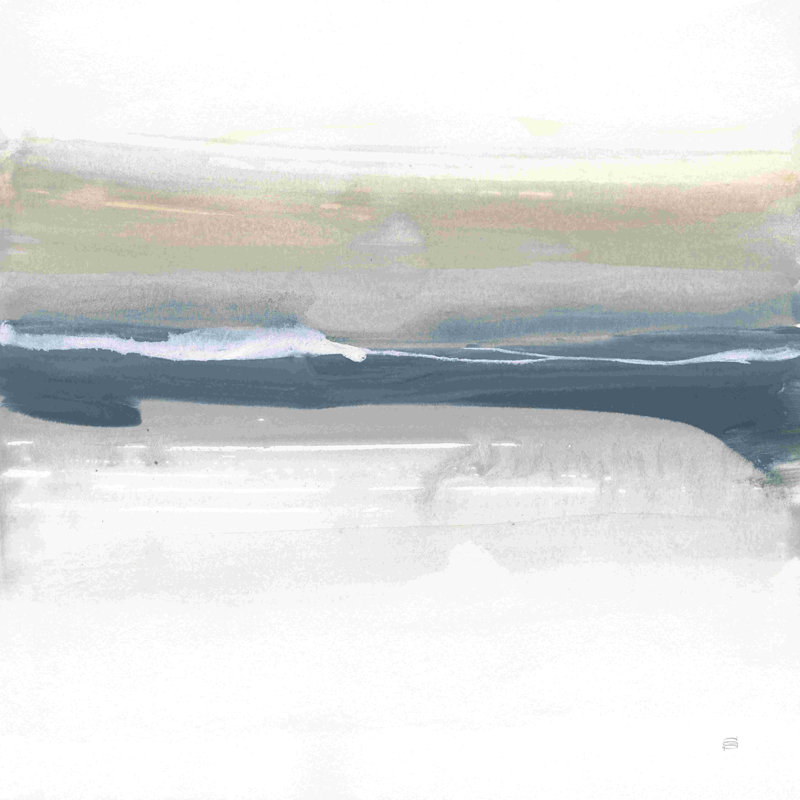 «Tonal Blue Gray III» par Chris Paschke - reproduction imprimée, H 12 po x l 12 po, Non, Papier avec cadre photo noyer