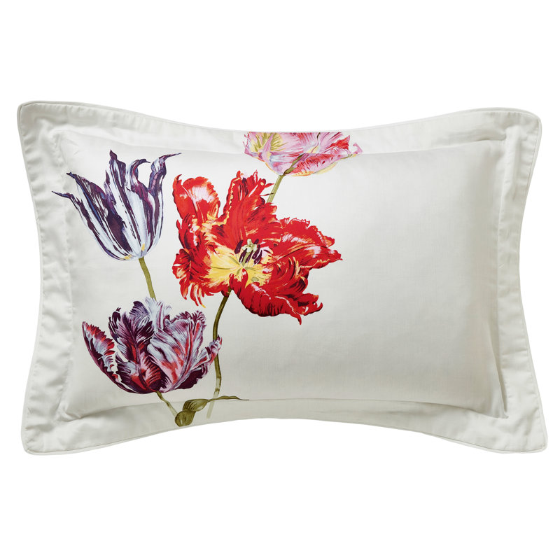 Tulipomania Cotton Duvet Cover Set, Super King Duvet Cover + 2 Pillowcases