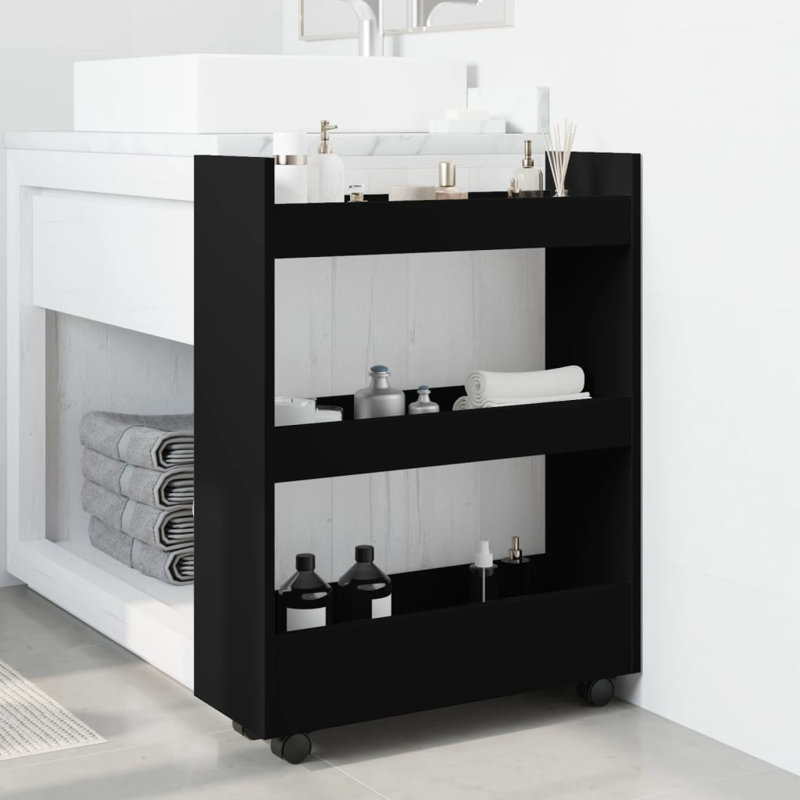 Narrow Serving Cart, Black