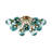 15 - Light Ombre Blue Sputnik Glass Bubble Semi Flush Mount