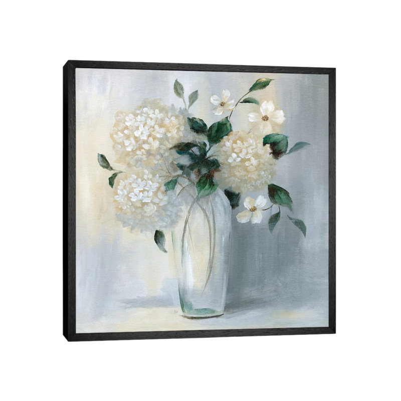 Caroline Springs Bouquet II by Nan - Painting on Canvas, Black Framed, 66.04 cm H x 66.04 cm W