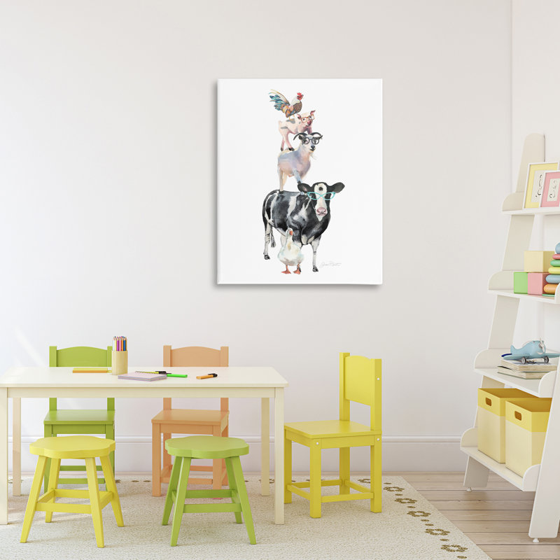 «Farm Animal Family», conception par Jean Plout, H 30 po x l 24 po