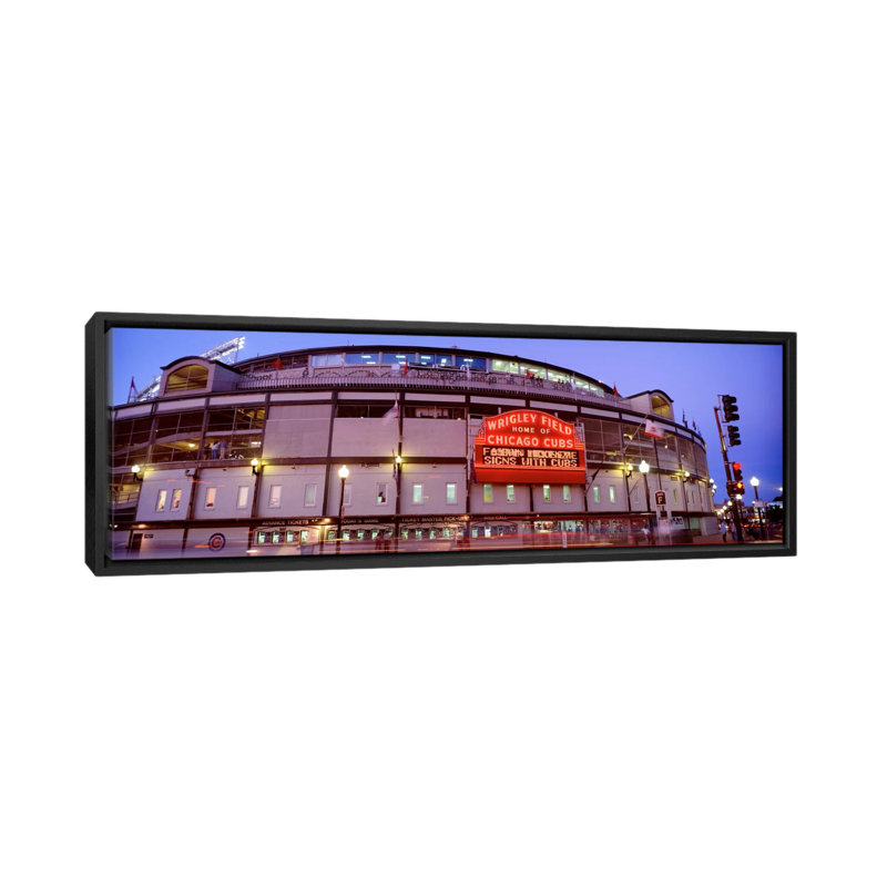 «Illinois, Chicago, Cubs, Baseball», reproduction de photo sur toile, H 20 po x l 60 po x P 1,5 po, Toile tendue