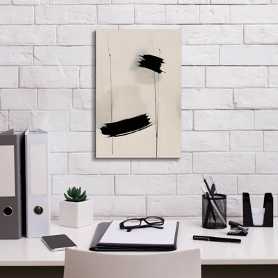 "Black & Neutral Abstract 8" par Petals Prints Design